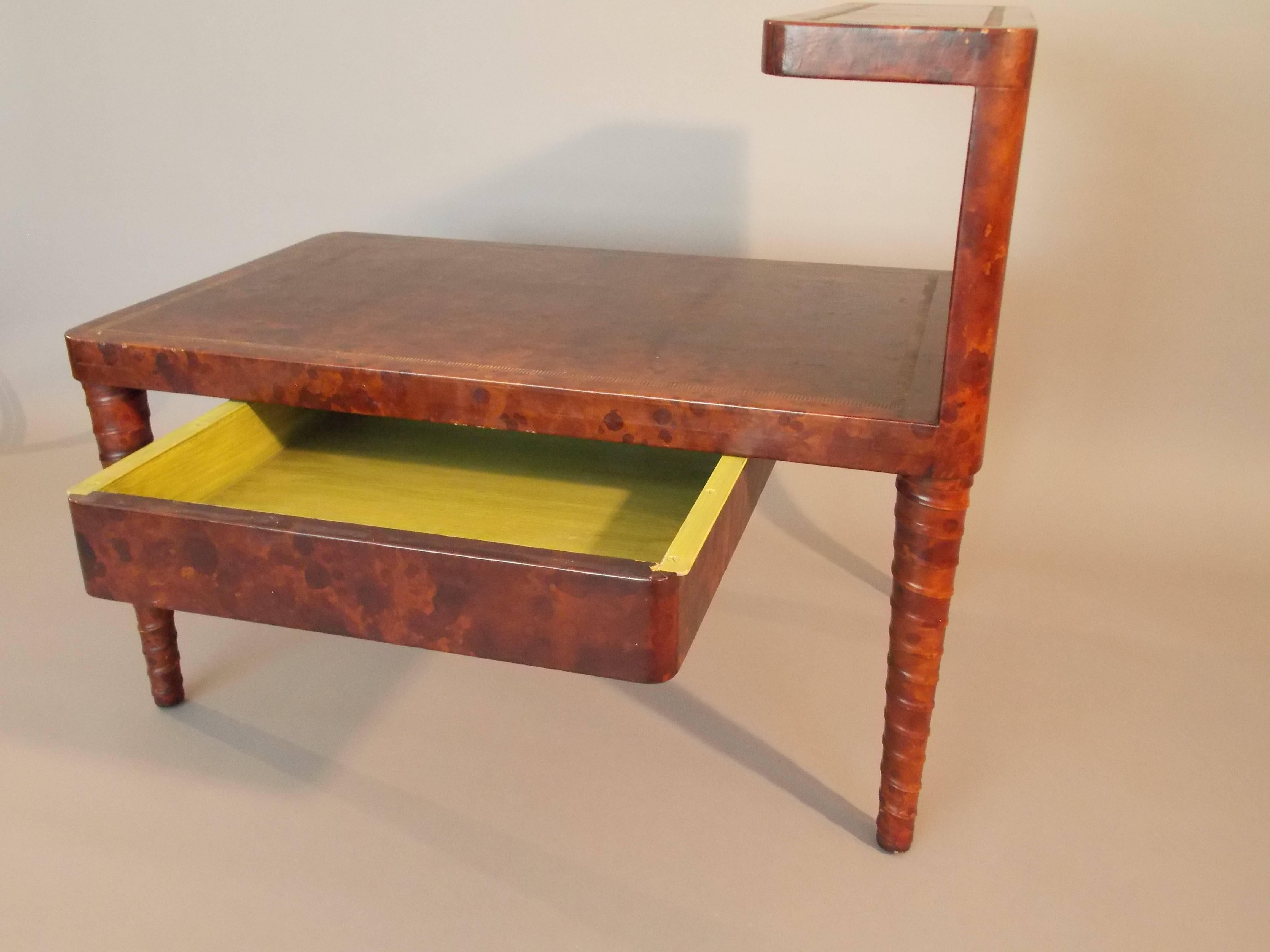 William Billy Haines Leather Table 1