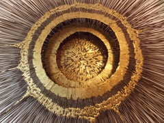 Large Brutalist Sunburst Wall Sculpture Frederick Prescott