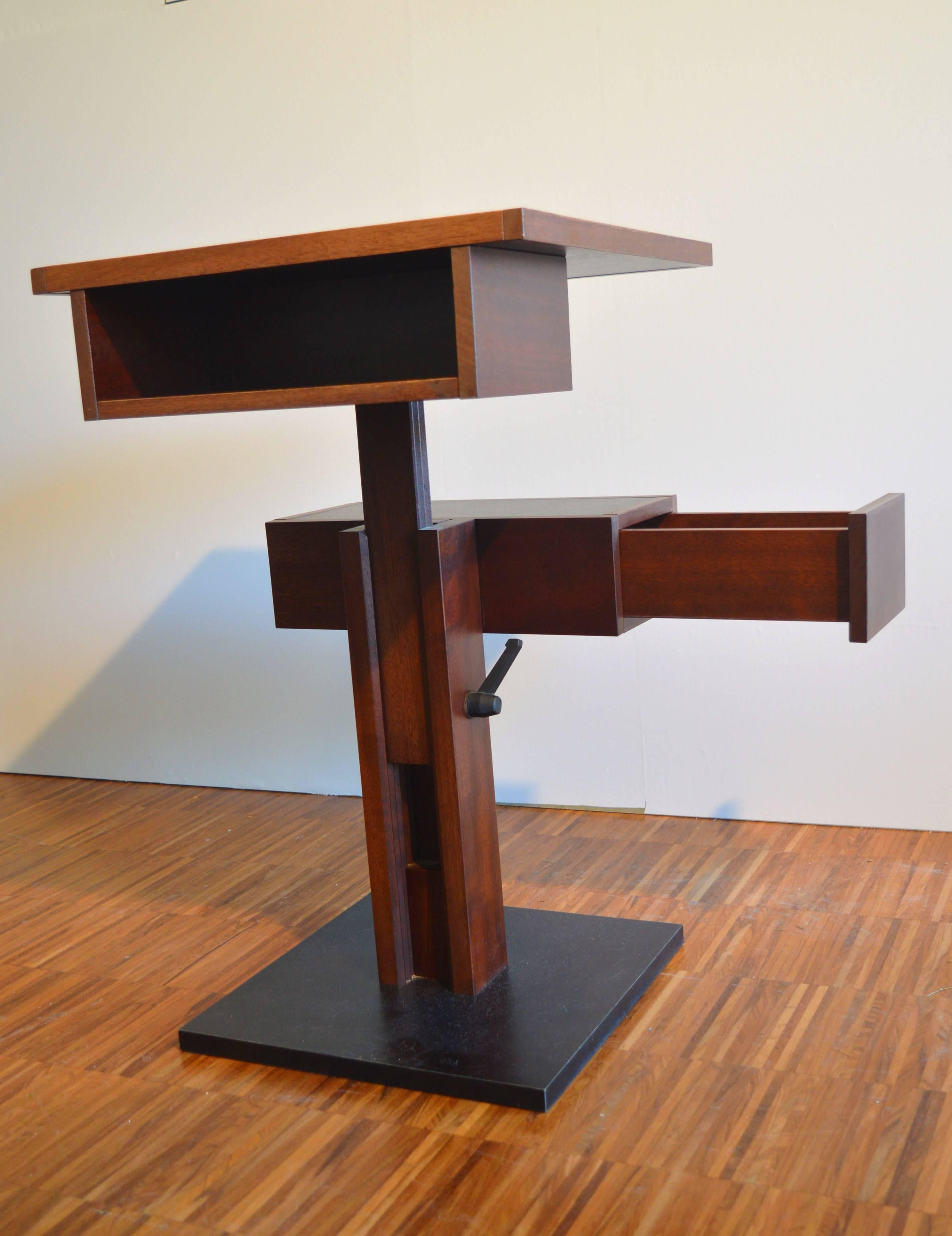 Swedish Side Table by Bernard Vuarnesson for Sculptures-Jeux in Paris, 1980