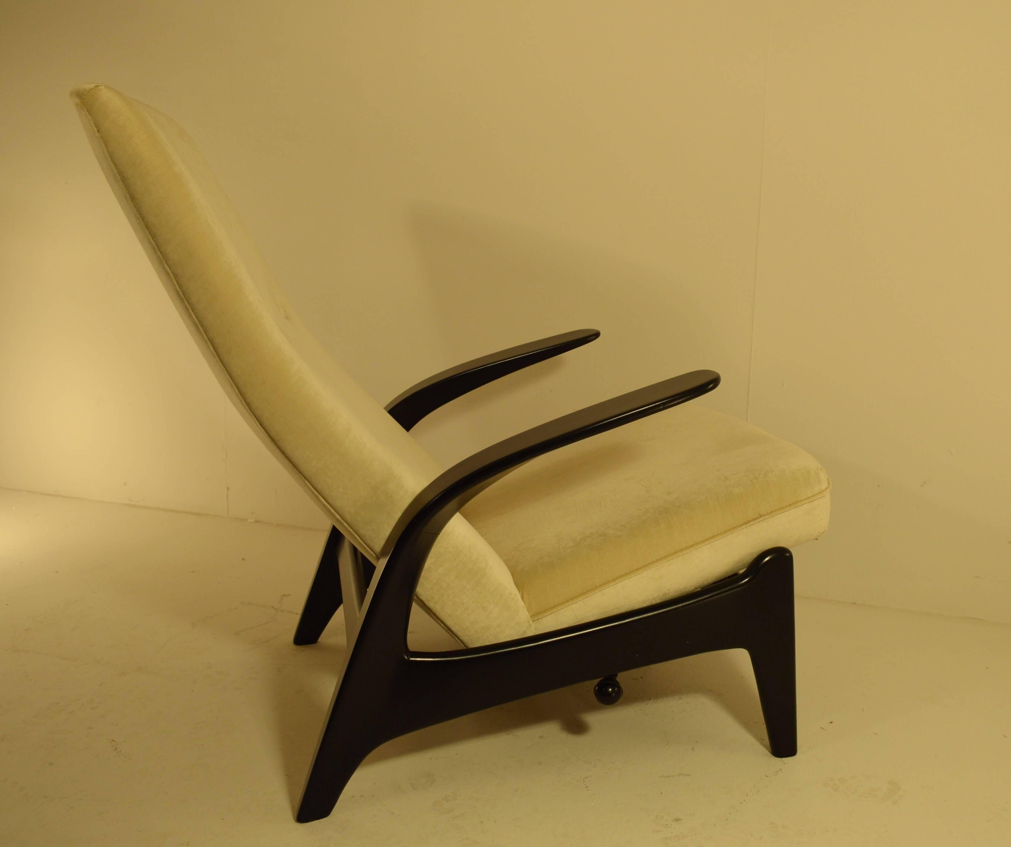 Mid-Century Modern Sculptural Gimson and Slater Rock'n Rest Lounge Chair