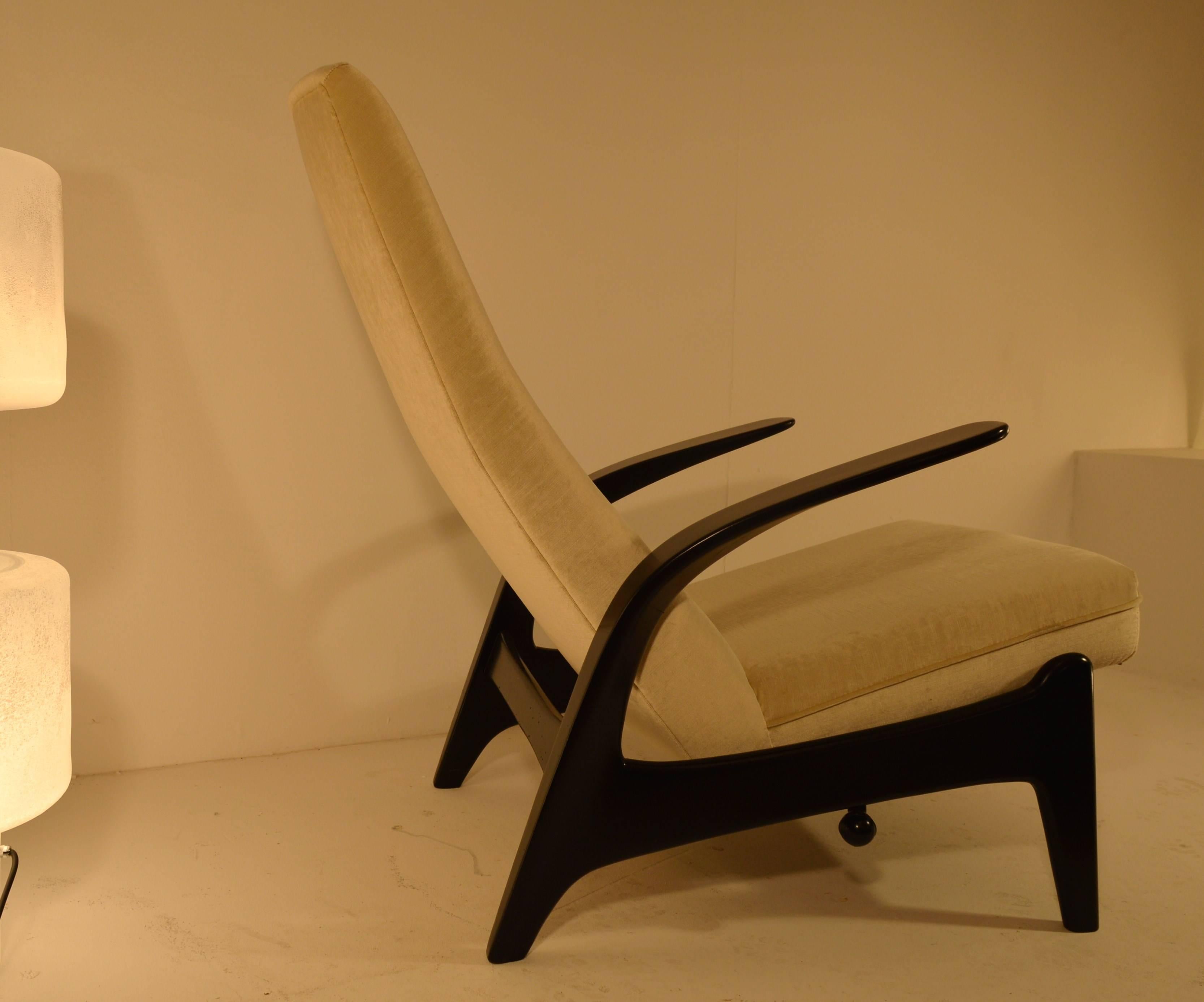 Norwegian Sculptural Gimson and Slater Rock'n Rest Lounge Chair