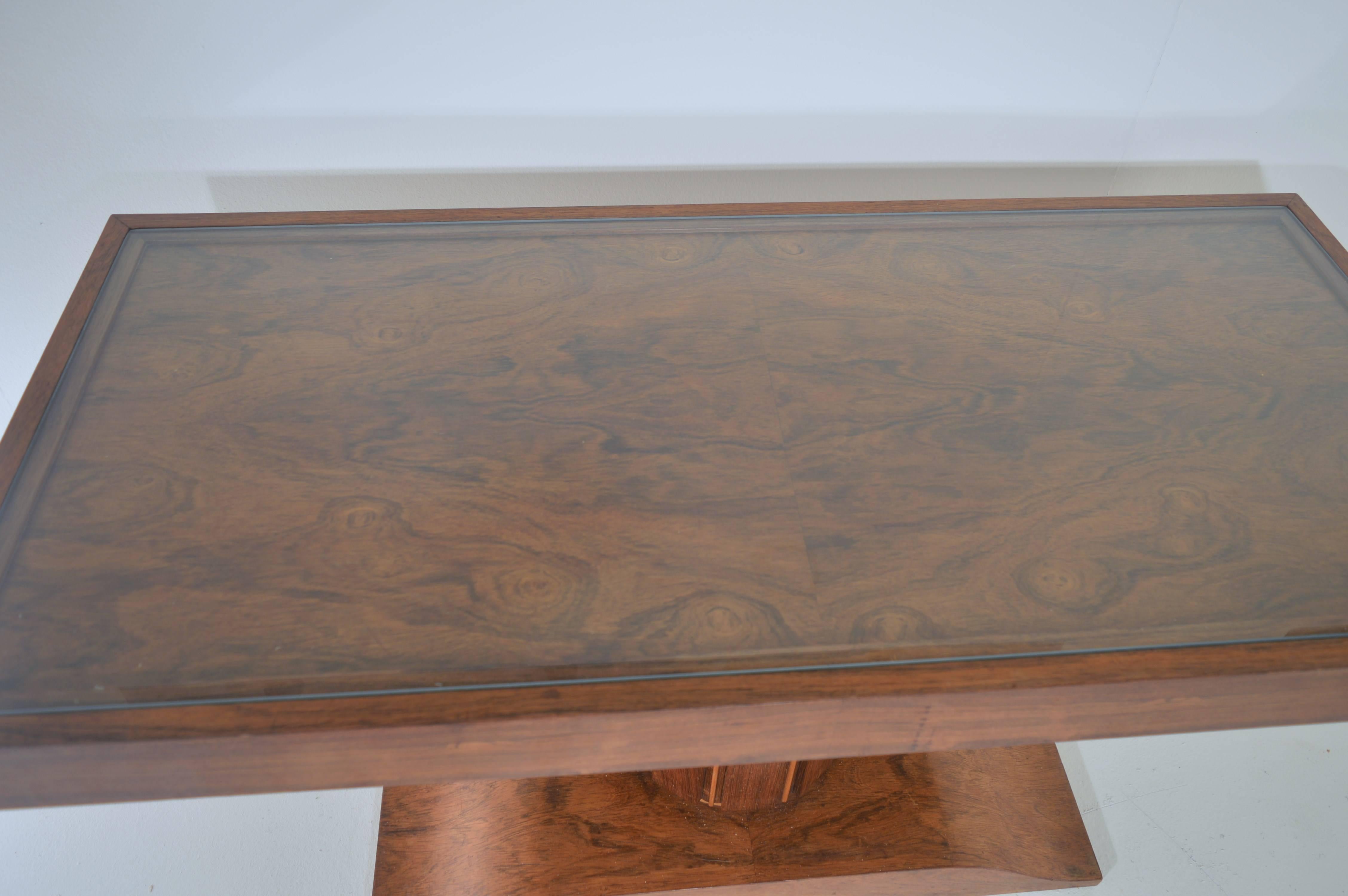 Art Deco Side Table in Rosewood and Sycamore Attributed to De Coene 5