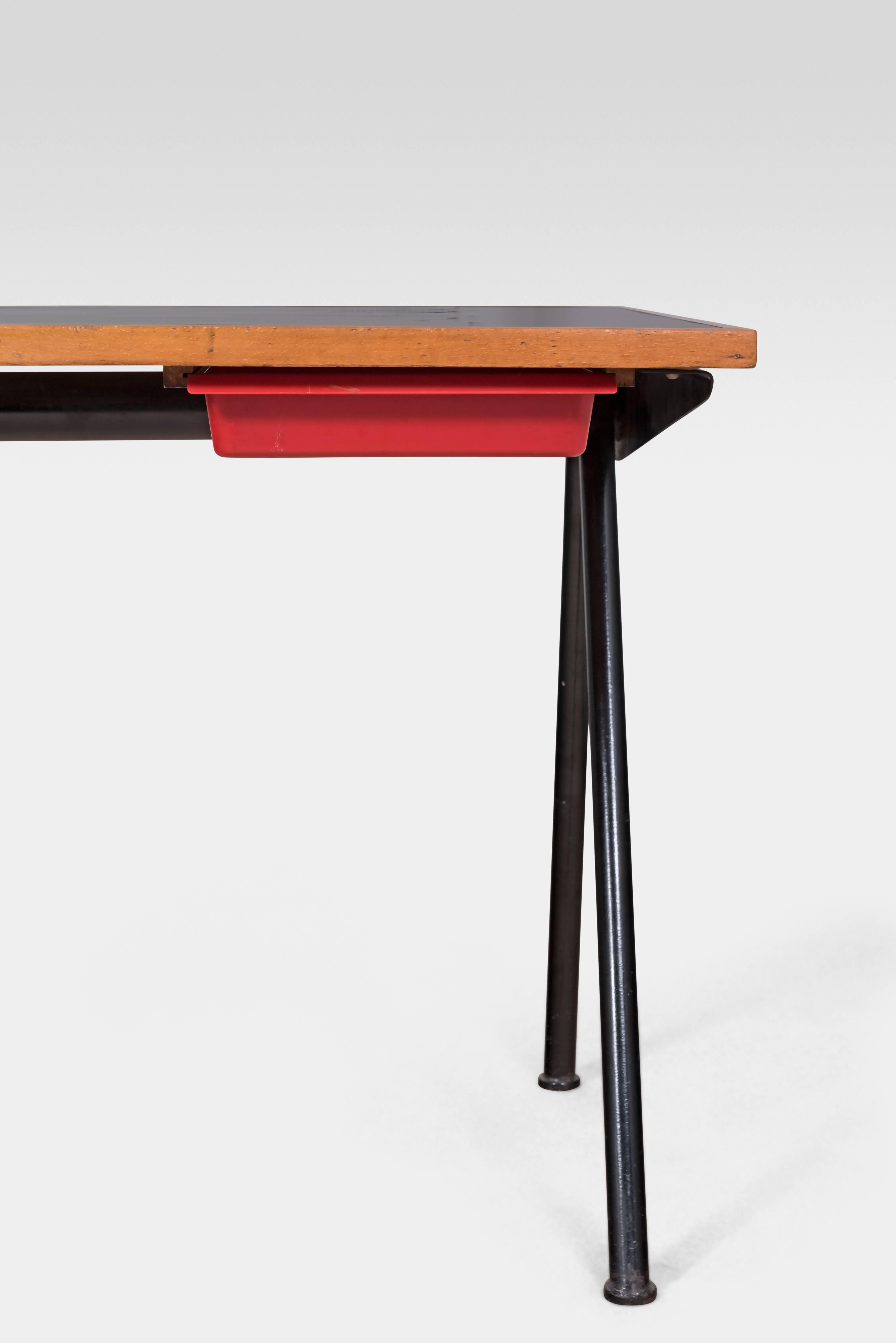 Mid-20th Century Beautiful Antony Compas Desk by Jean Prouvé