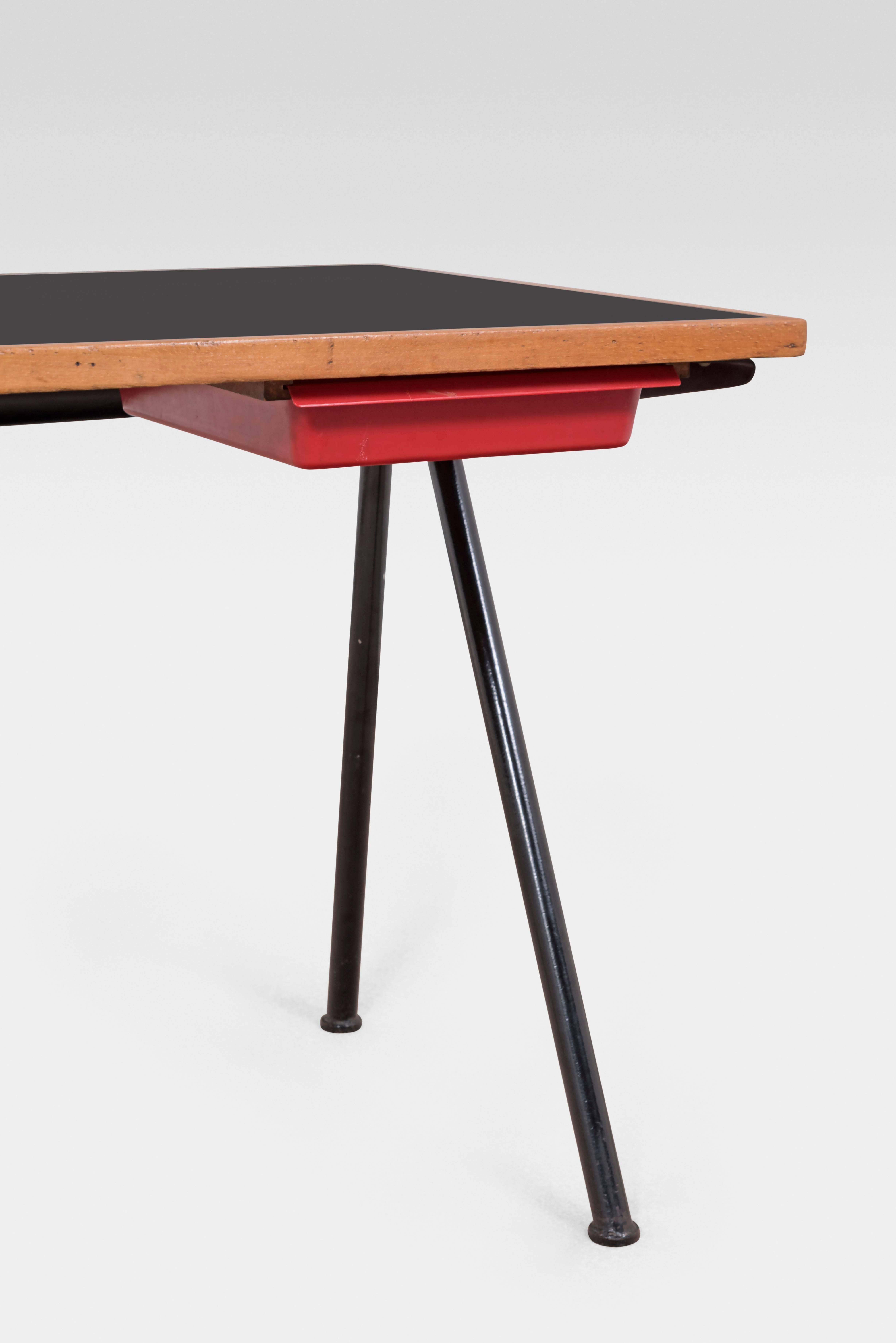 French Beautiful Antony Compas Desk by Jean Prouvé