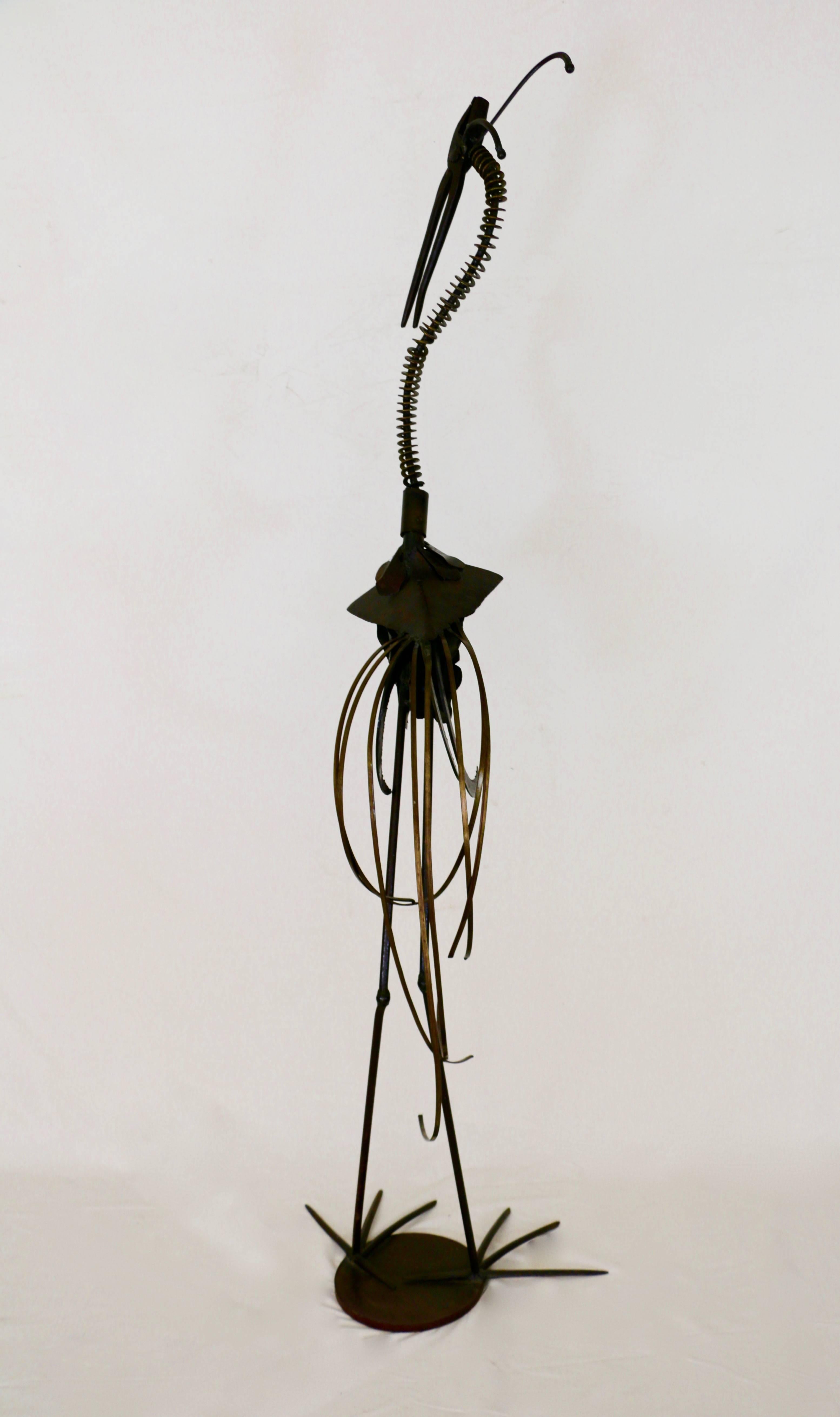 1970s French work.
Marabout sculpture in wrought iron and old tools (see pictures).
Folk Art.