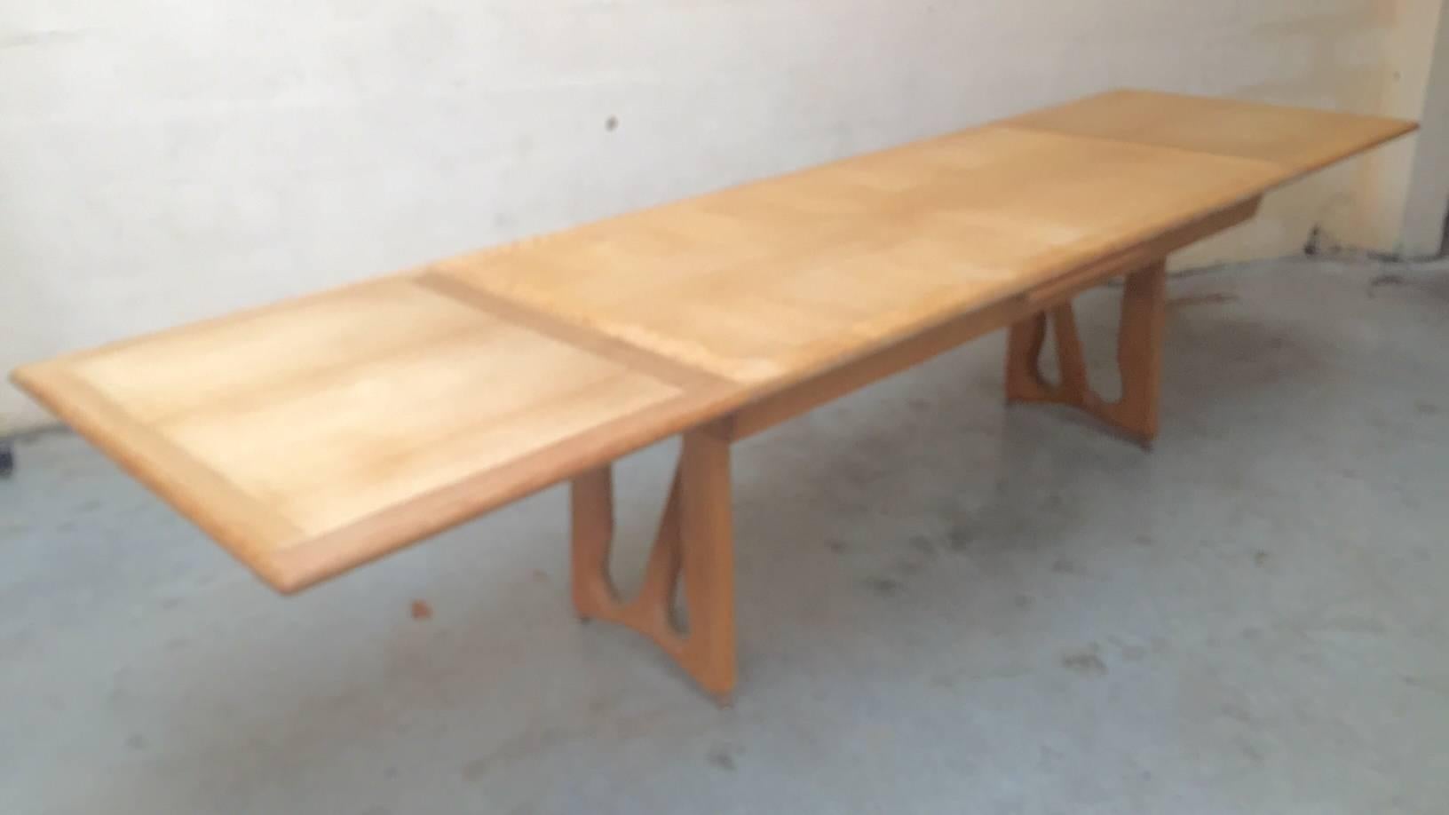 French 1960s Table by Guillerme et Chambron 