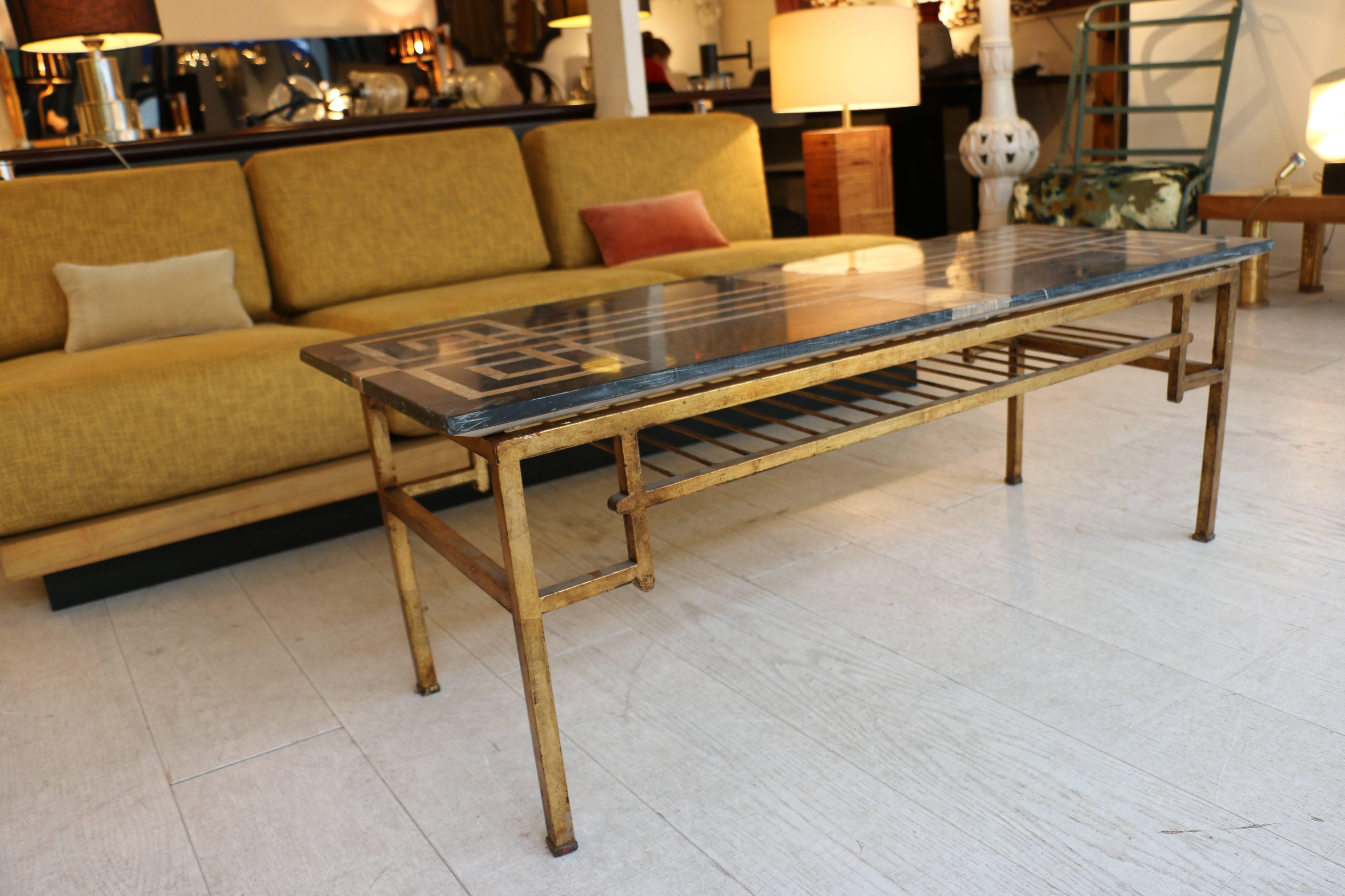 Marble Coffee Table In Good Condition For Sale In Saint-Ouen, FR