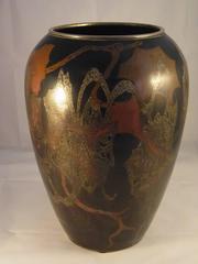 Large Art Deco Copper Dinanderie Vase by WMF