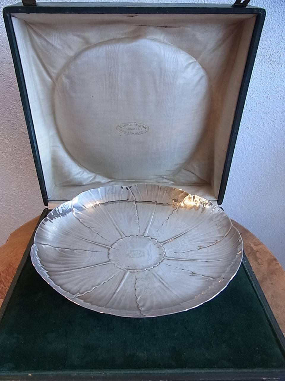 Art Nouveau Anemone Silver Plated 