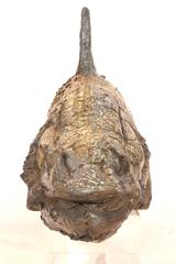 Glazed Terracotta Statue of a Coelacanth Fish