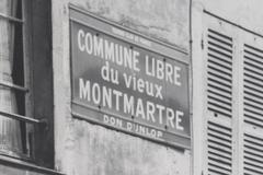 Vintage Photograph of Paris , Place Du Tertre , Montmartre, circa 1950
