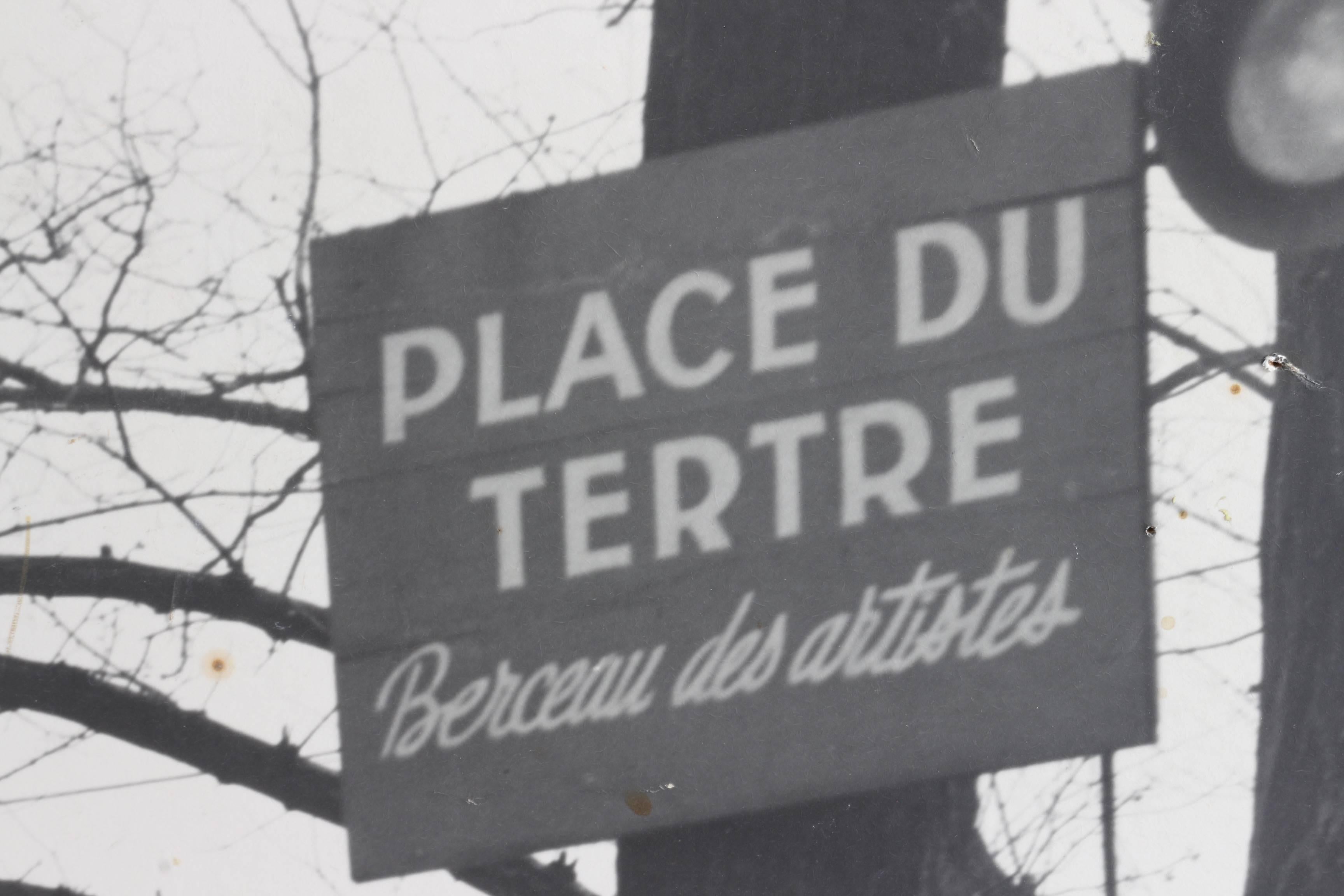 Mid-Century Modern Vintage Photograph of Paris , Place Du Tertre , Montmartre, circa 1950 For Sale