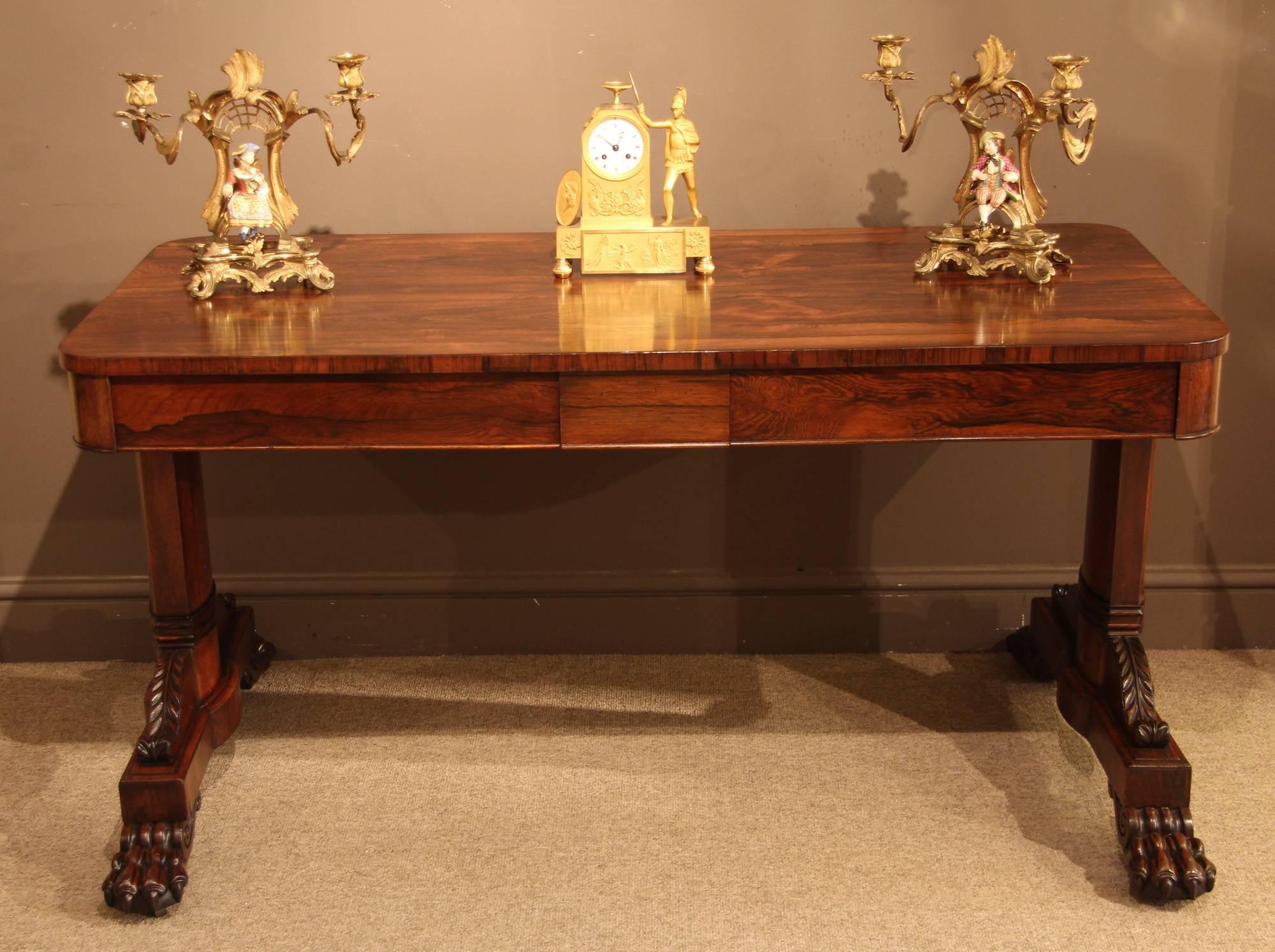 William iv Rosewood Library Table, circa 1835 For Sale 5