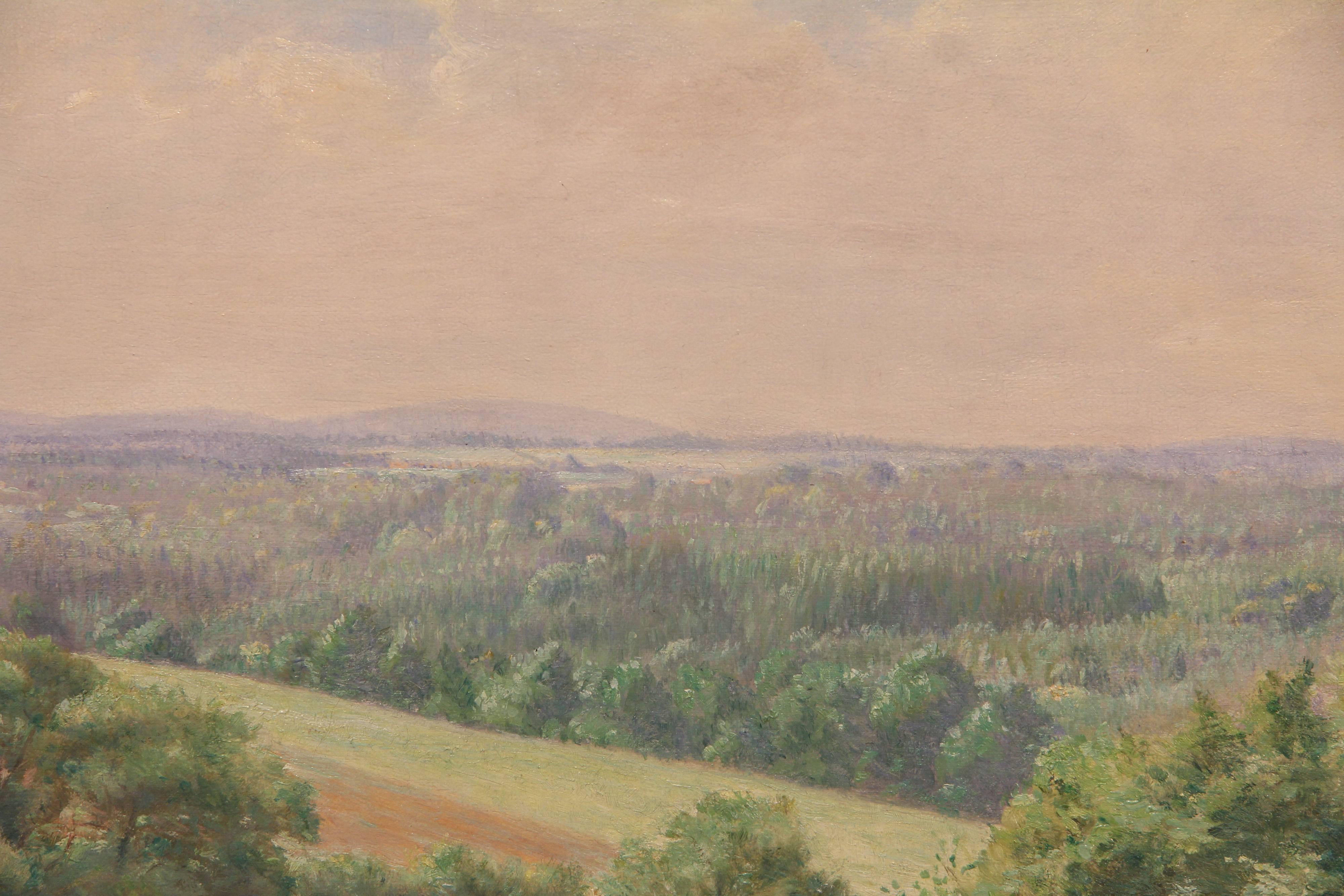 Landscape Oil Painting by Frederick A. Bishop, Signed 1906 In Good Condition In Wiltshire, GB