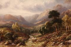 "A View in North Wales" Oil Painting by Robert John Hammond
