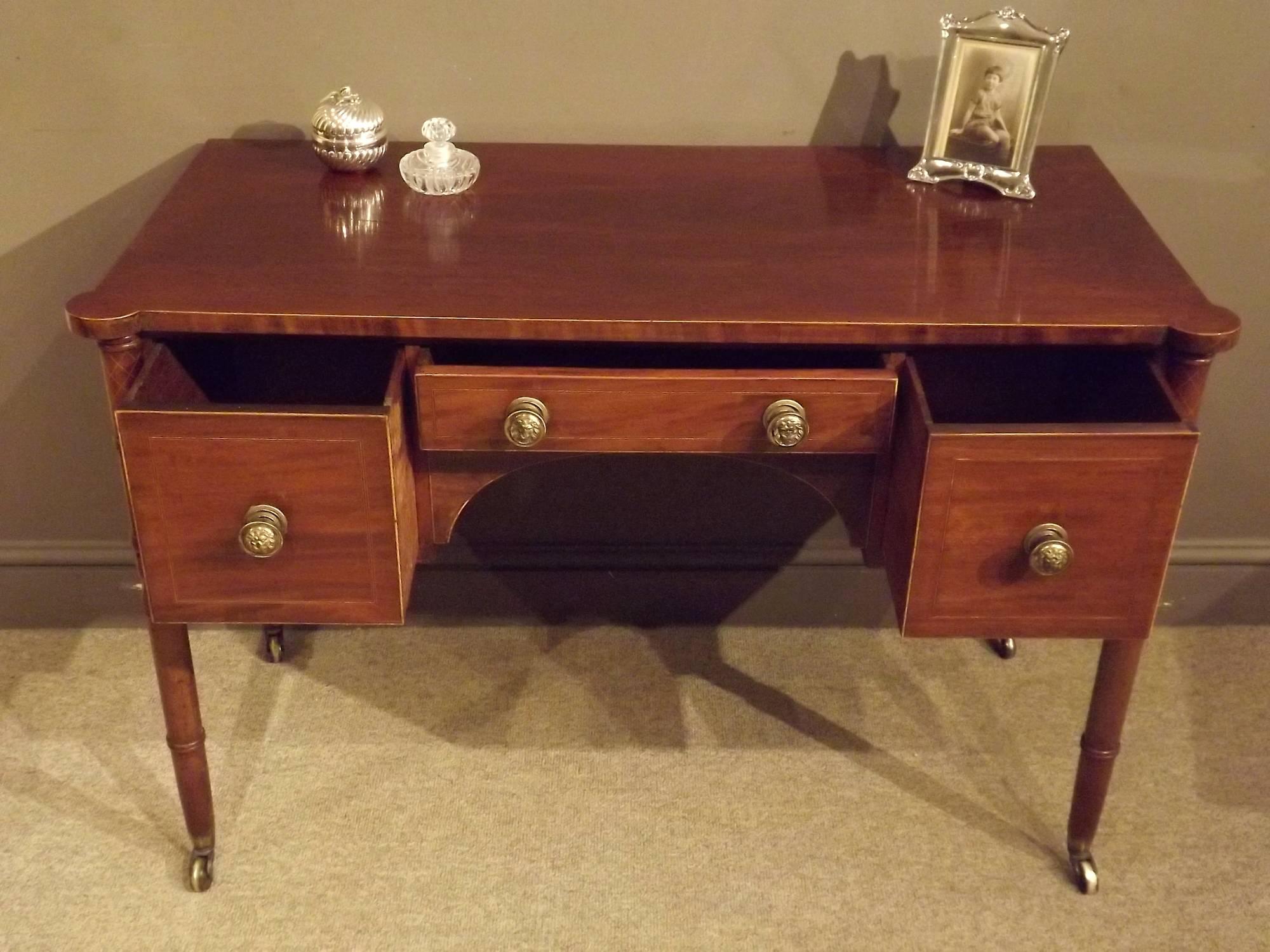 English Attractive Regency Period Dressing Table
