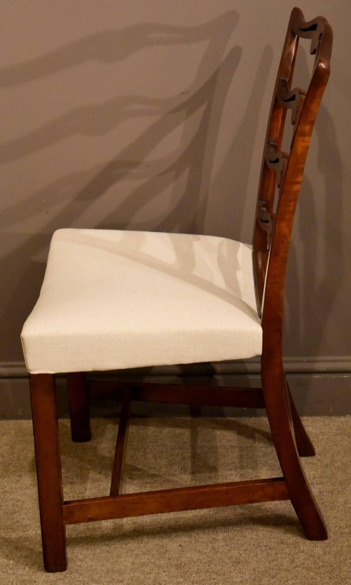 English A Superb Mid 18th Century Mahogany Ladder back Single Chair