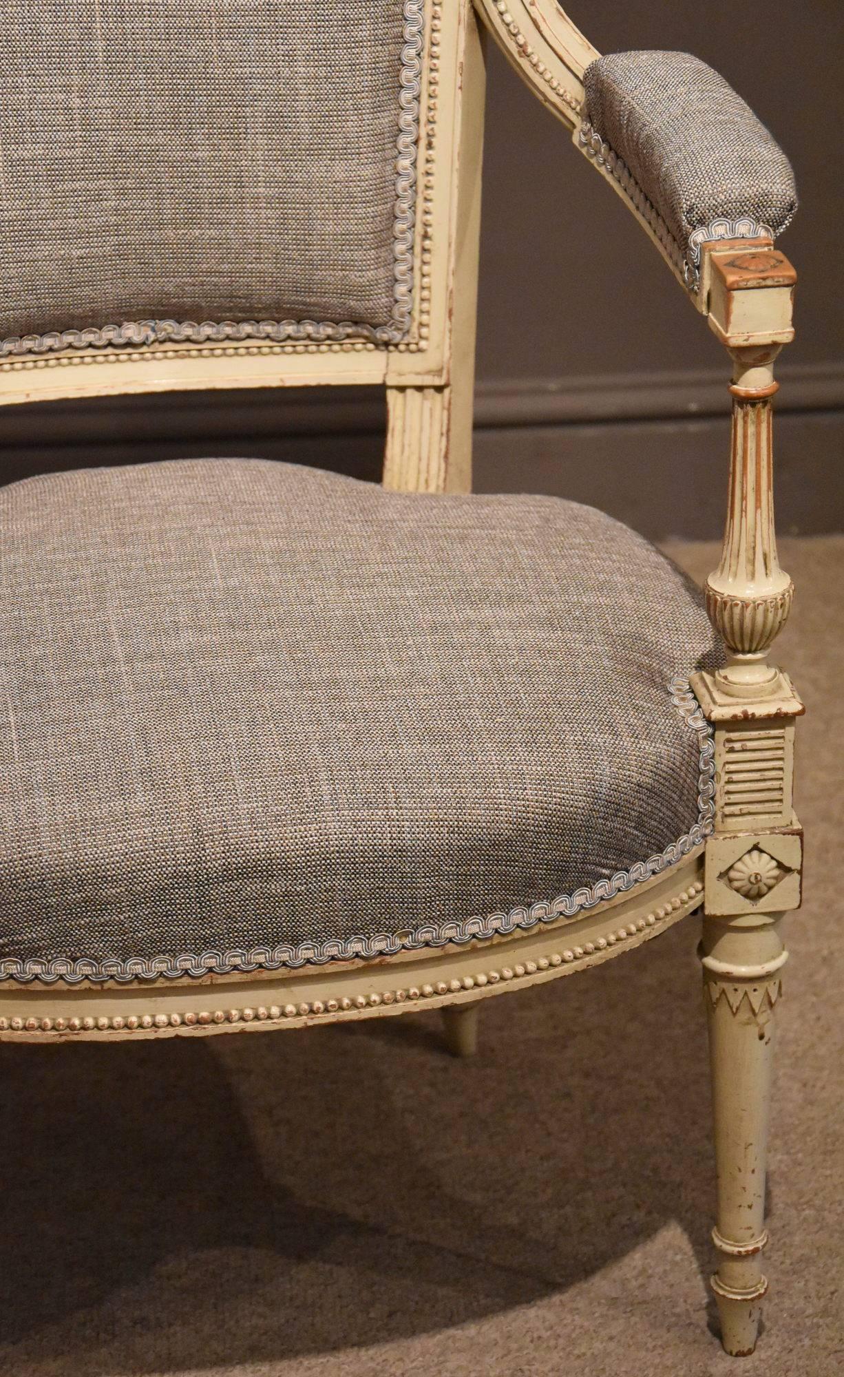 Late 19th Century Set of Four French Directoire Style Armchairs