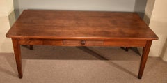 French Provincial Mid-19th Century Cherrywood Farmhouse Table