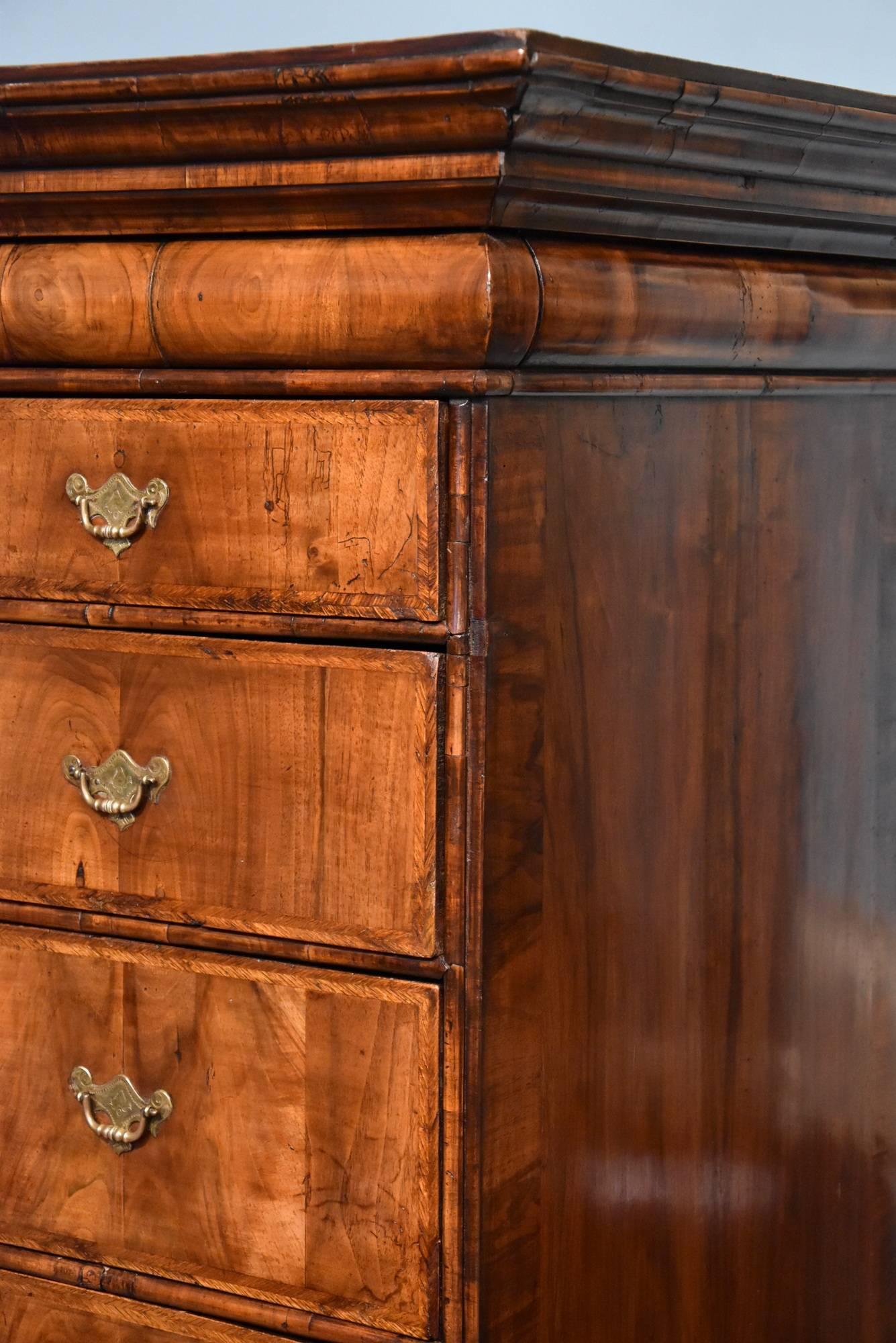 Early 18th Century George I Walnut Chest on Stand
