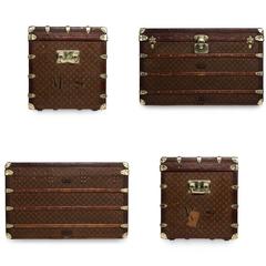 Antique 20th Century Louis Vuitton Haute Courier, Steamer Trunk, circa 1910