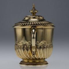 Edwardian Solid Silver Gilt Two Handled Cup & Cover, London, circa 1904