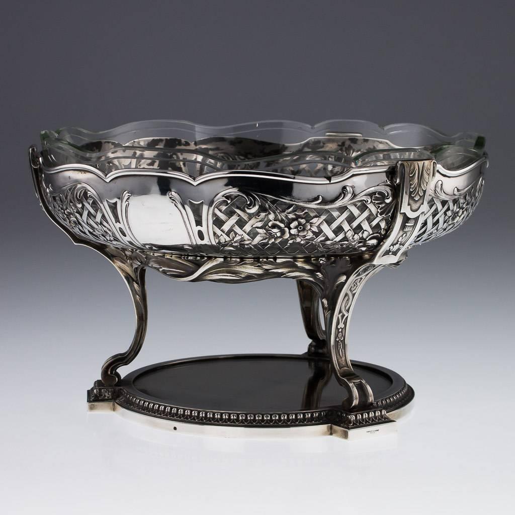 Early 20th Century Antique French Solid Silver Impressive Centerpiece, Risler & Carre, circa 1900