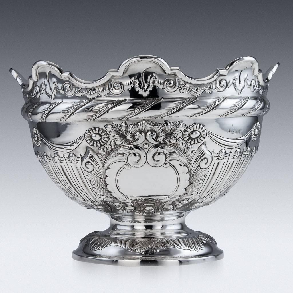 solid silver punch bowl