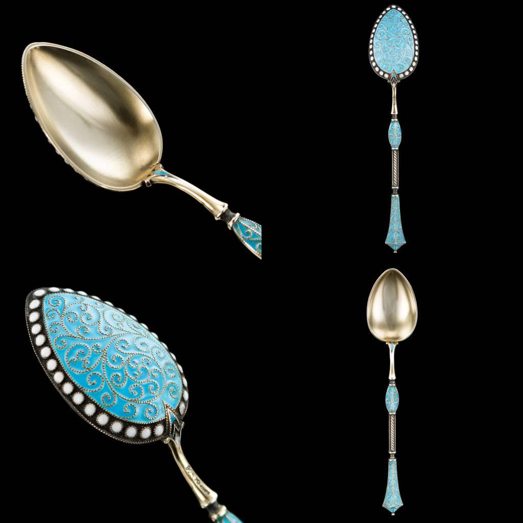 enamel spoons antique