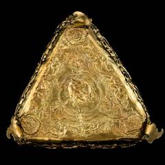 Antique Georgian Solid Silver Gilt Kettle Stand, Edward Farrell, circa 1818