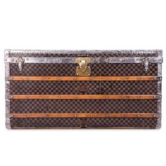 Antique 19th century Louis Vuitton Damier Pattern Steamer Trunk, circa 1890