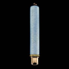 Russian Faberge Two-Colour Gold-Mounted Enamel Pencil, Adler, circa 1910