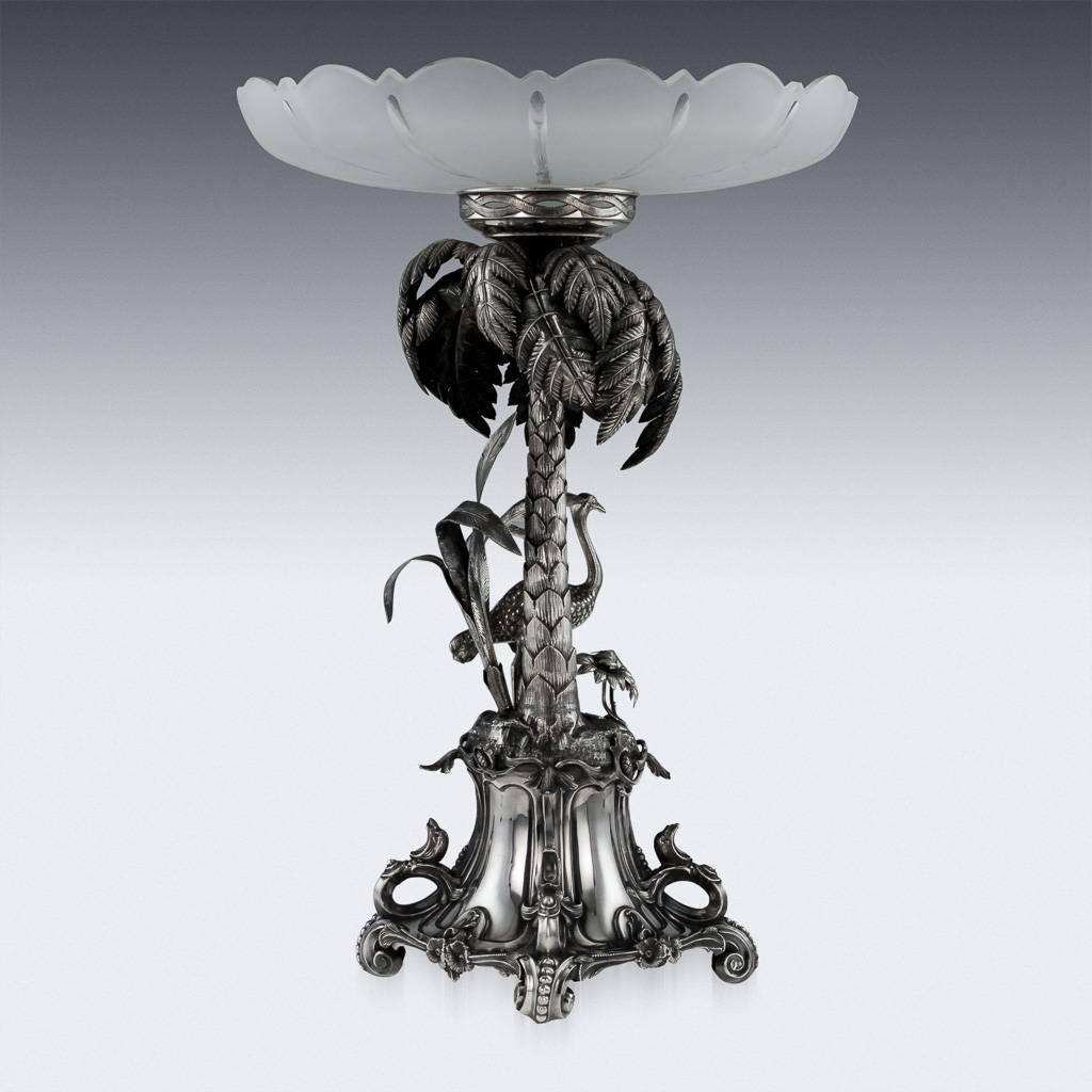 Antique Russian Import Solid Silver Impressive Centrepiece, circa 1880 In Excellent Condition In Royal Tunbridge Wells, Kent