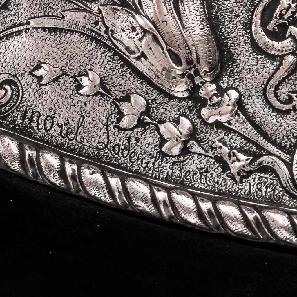 19th Century Victorian Silver Plated Milton Shield, Elkington & Co, circa 1890 3