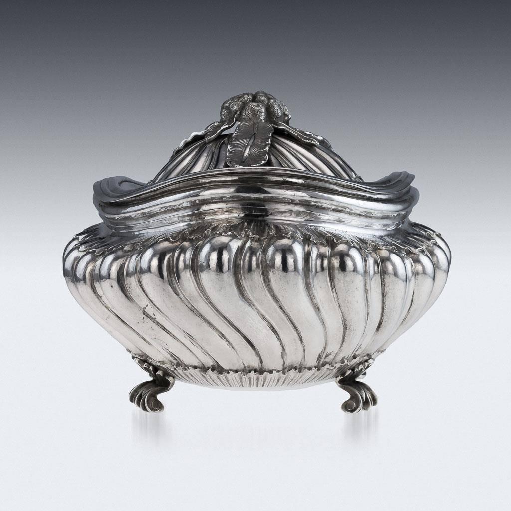 20th Century Stunning Italian Buccellati Solid Silver Large Soup Tureen and Cover, circa 1980