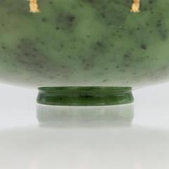 Russian Style 18-Karat Gold, Nephrite, Diamonds, Rubies and Bowl, circa 1980