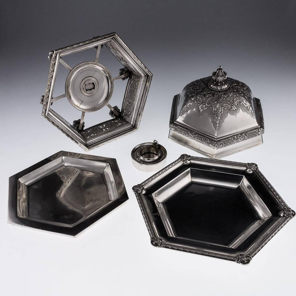 English 19th Century Victorian Solid Silver Magnificent Entree Dish, Garrard, circa 1847