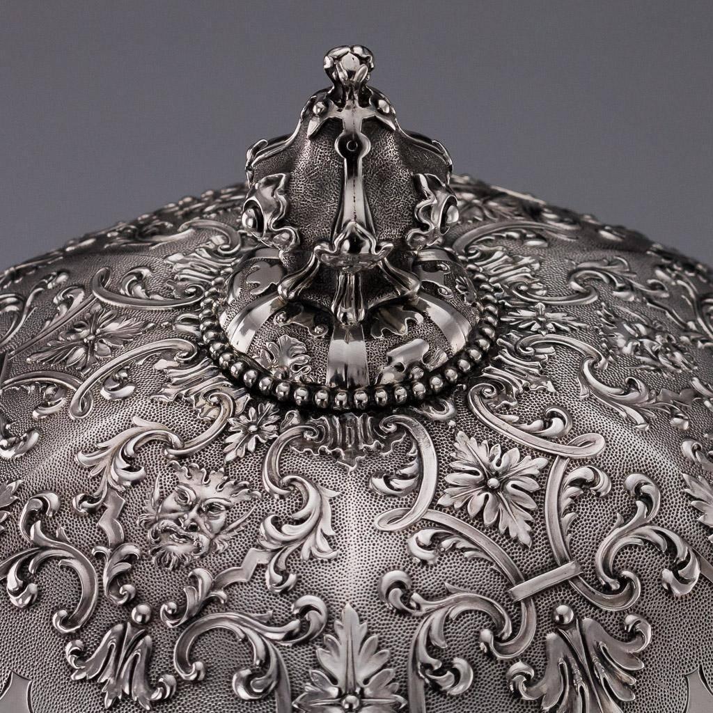 19th Century Victorian Solid Silver Magnificent Entree Dish, Garrard, circa 1847 2