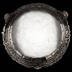 19th Century Regency Solid Silver Magnificent Salver Tray, J Hayne, circa 1827