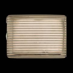 20th Century Cartier Art Deco 14-carat Gold & Silver Cigarette Case, circa 1920