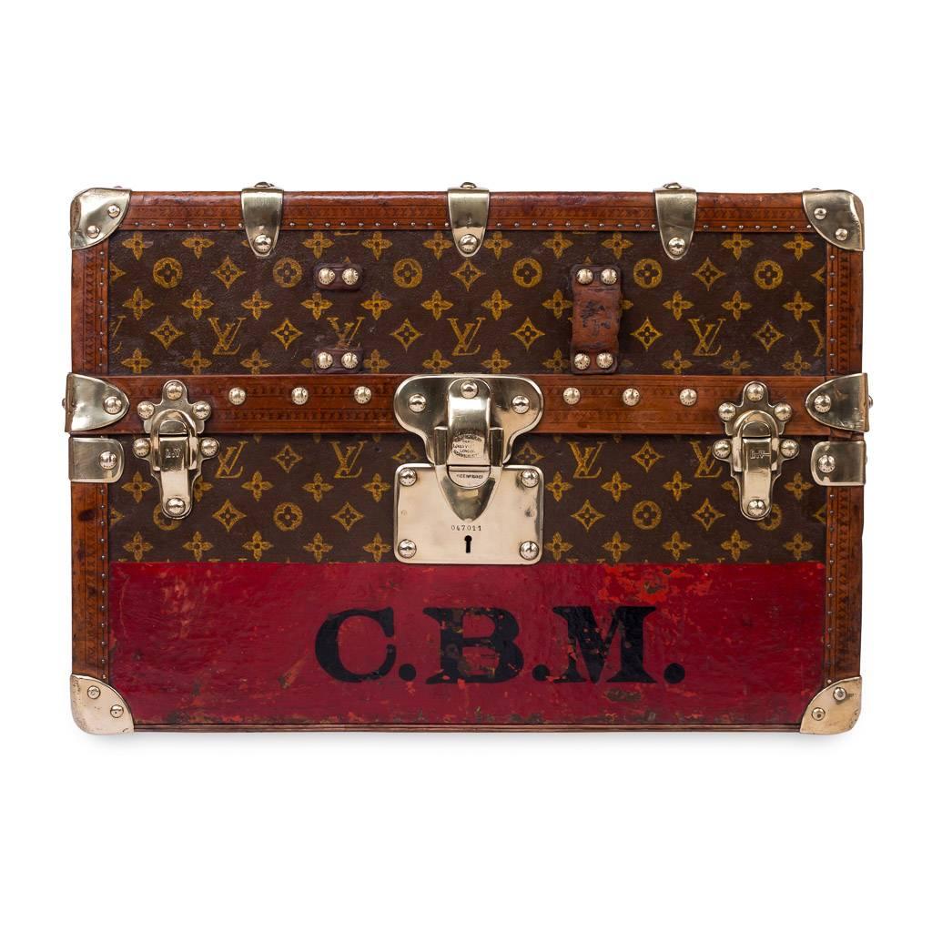 Description

Antique 20th century Louis Vuitton most unusual Louis Vuitton trunk with the world famous LV monogram canvas, lozine trim and brass fittings. The size of this trunk would be unusual enough but what makes it stand out from any other