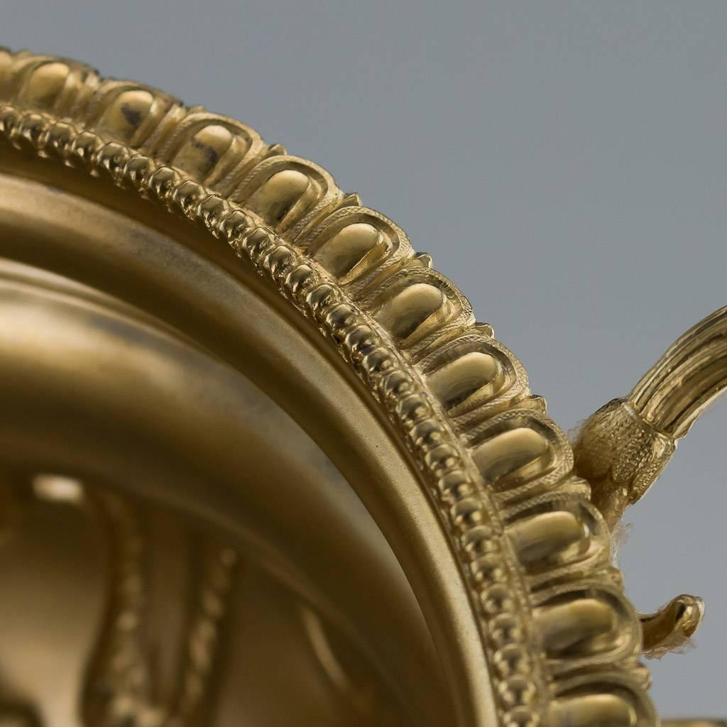 edwardianische Warwick-Vase aus massivem Silber und vergoldet:: London:: um 1908:: 20 2