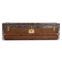 Antique 20th Century Rare Louis Vuitton Monogrammed Woven Steamer Trunk