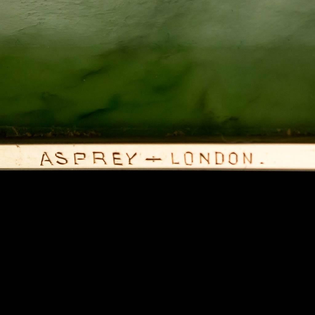 20th Century Asprey Nephrite & 18 Karat Gold Cigarette Case, London, circa 1900 5