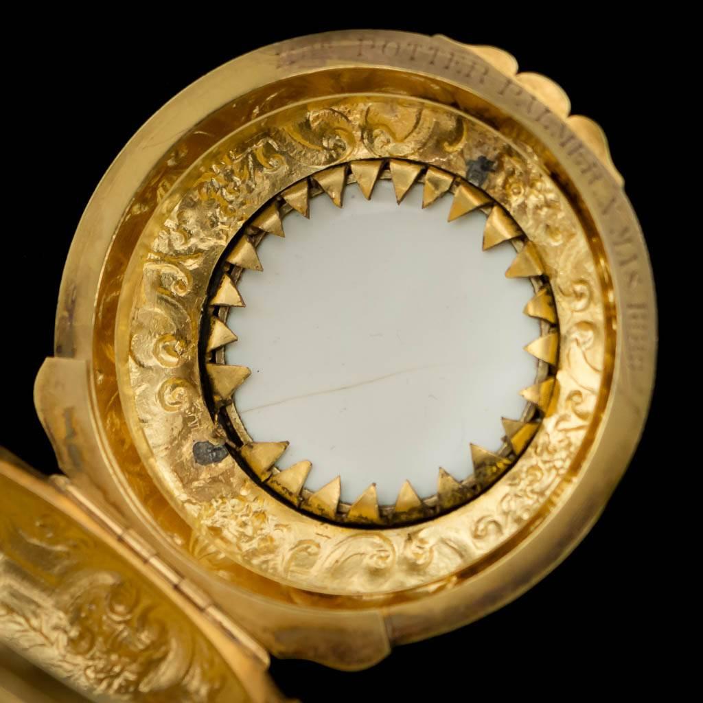 18th Century French 18 Karat Gold Watch Case and Enamel Miniature, circa 1760 4