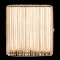 Antique Russian Faberge 14-Karat Gold Cigarette Case, Andrei Bragin, circa 1910