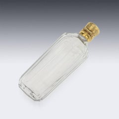 19th Century French 18-karat Gold Mounted Scent Perfume Bottle, Tiffany & Co