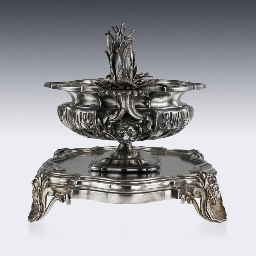 Sterling Silver Antique 19th Century Georgian Solid Silver Centrepiece Bowl on Stand, circa 1835