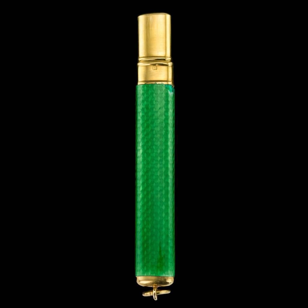 faberge silver and enamel pencil