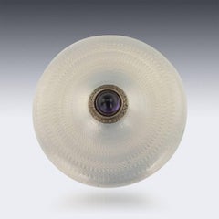 20th Century Russian Faberge Silver and Enamel Bell-Push, Henrik Wigstrom